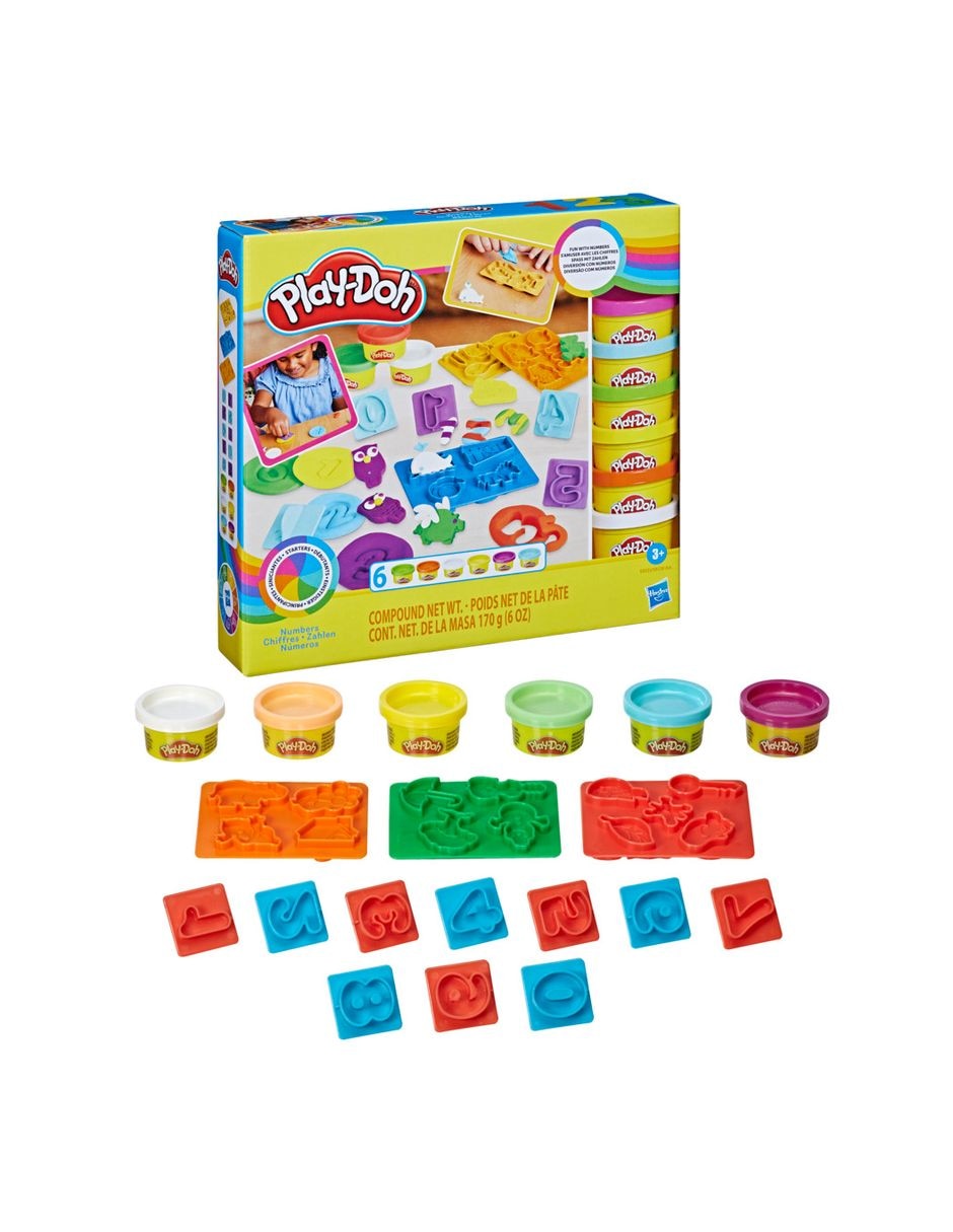 Set números fundamentales Play Doh