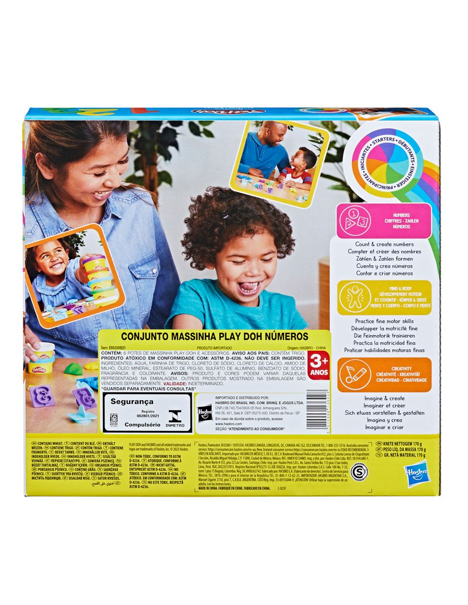Set números fundamentales Play Doh