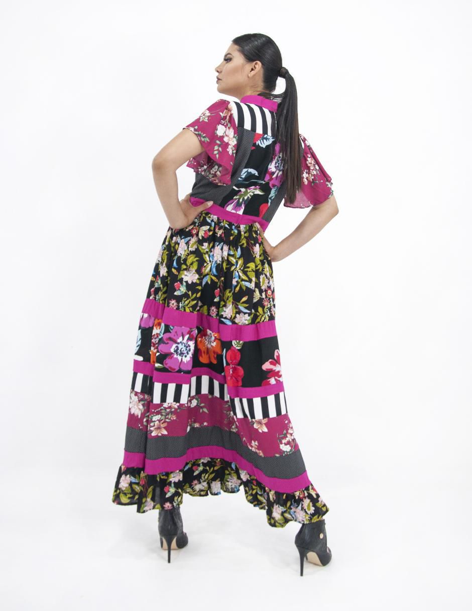 Vestido largo casual w62 para mujer 9