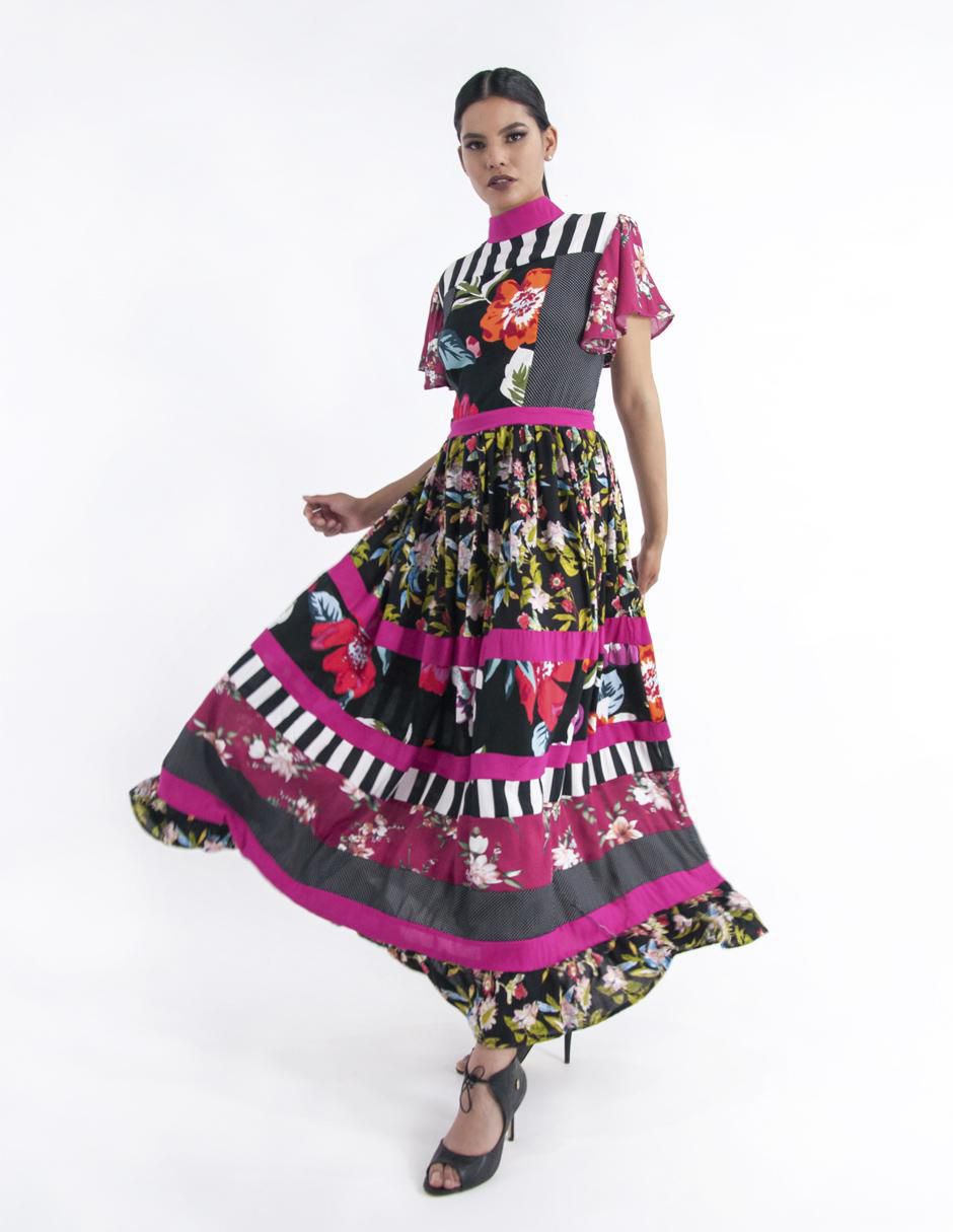 Vestido largo casual w62 para mujer 5
