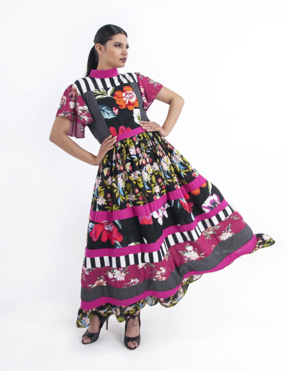 Vestido largo casual w62 para mujer