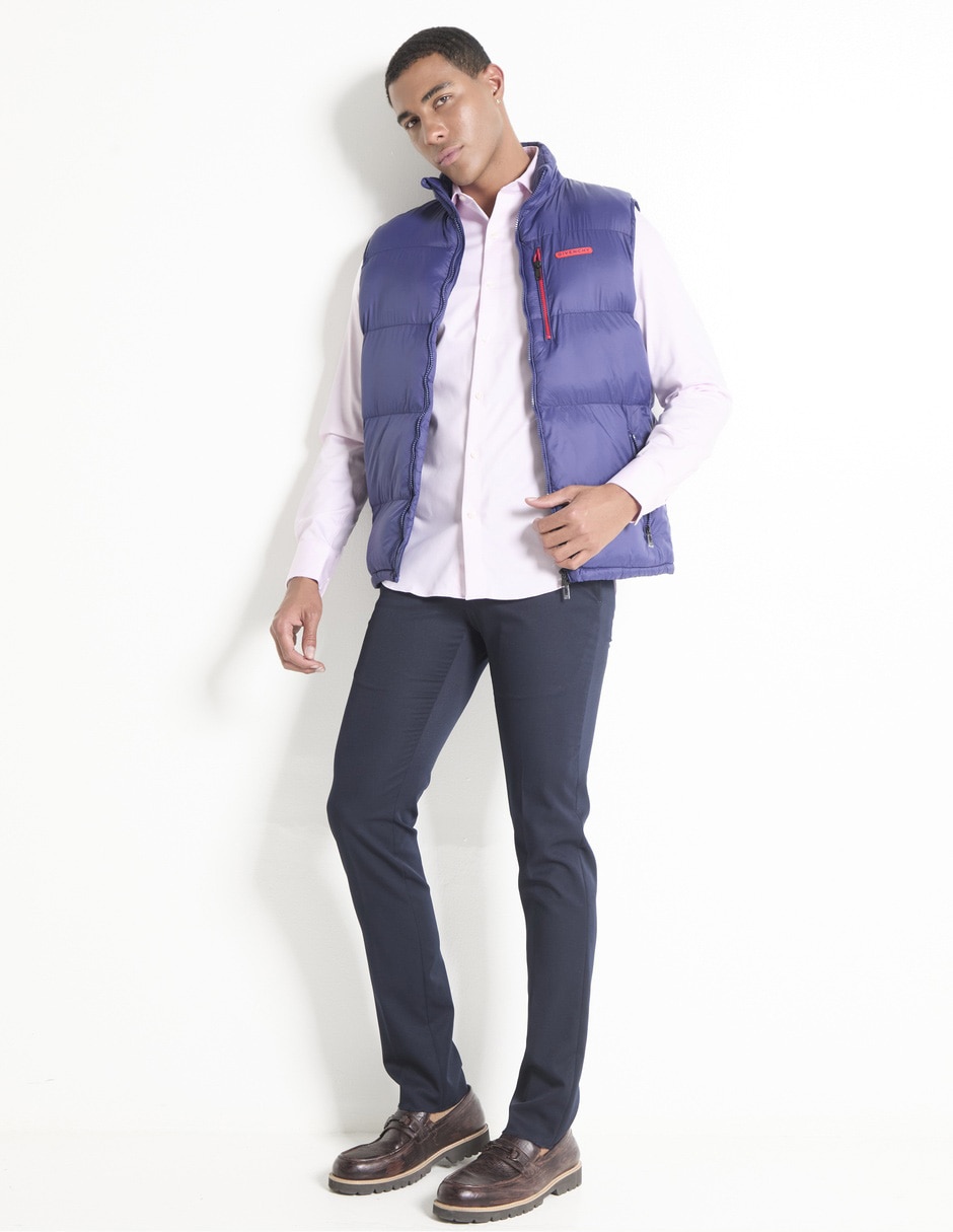 Camisa de vestir Hilfiger de algodón manga larga para hombre 3