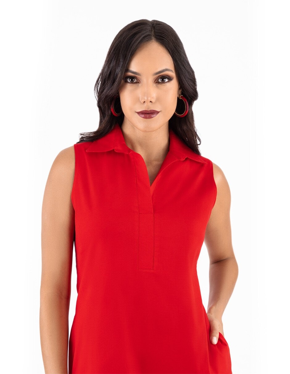 Vestido arriba rodilla casual para mujer 4