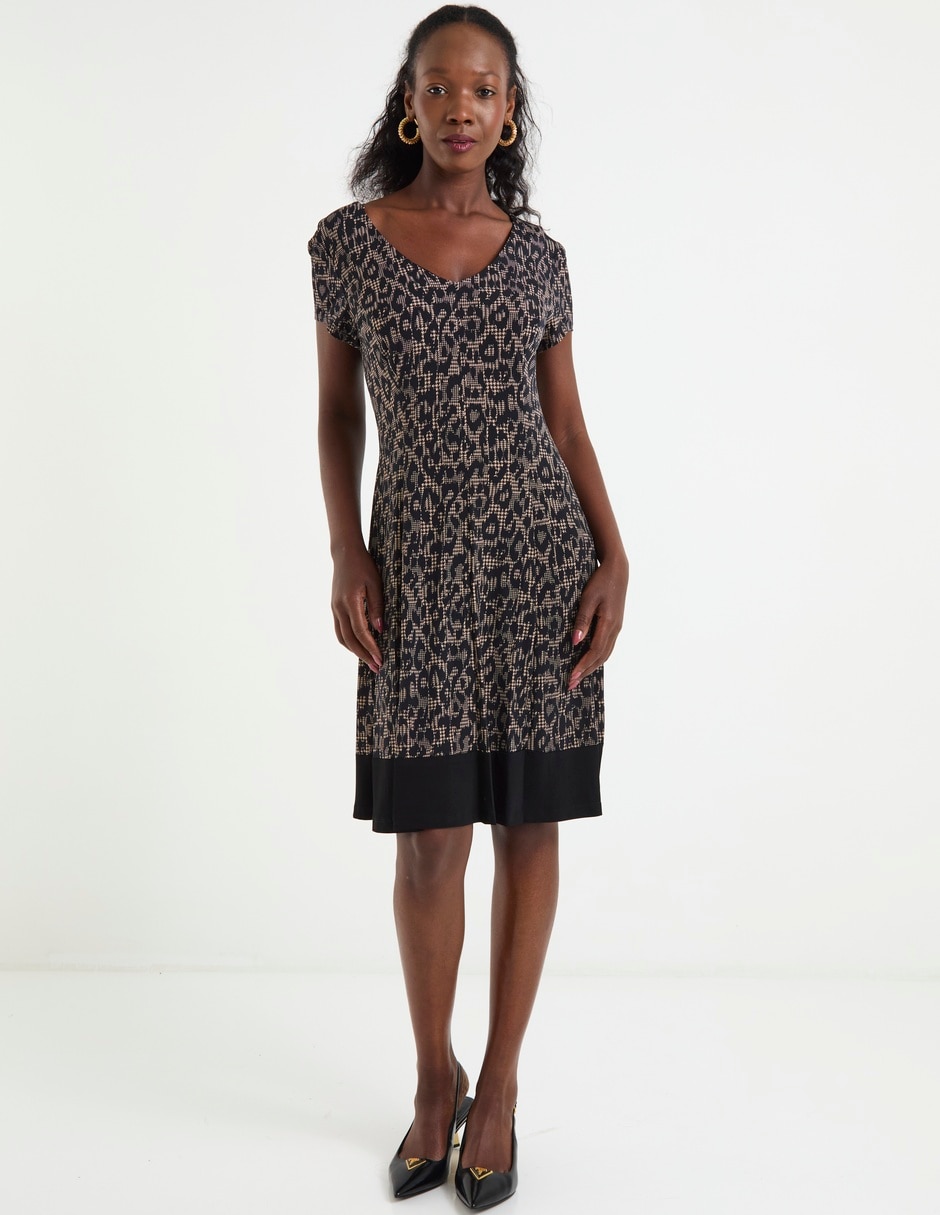 Vestido a la rodilla formal para mujer