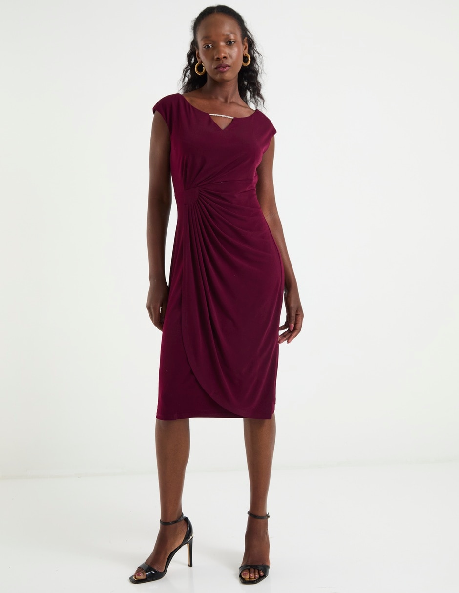 Vestido a la rodilla formal para mujer 1