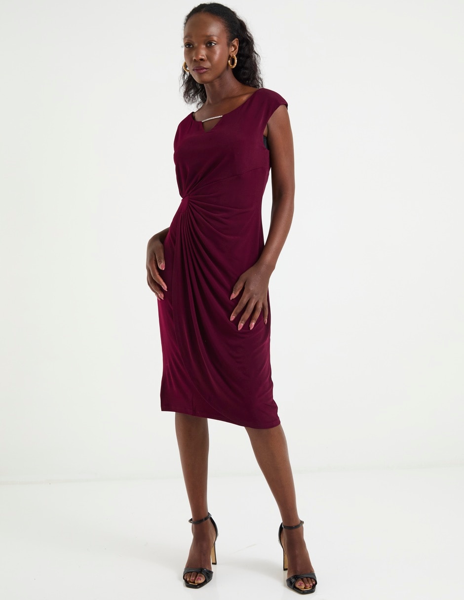 Vestido a la rodilla formal para mujer 6