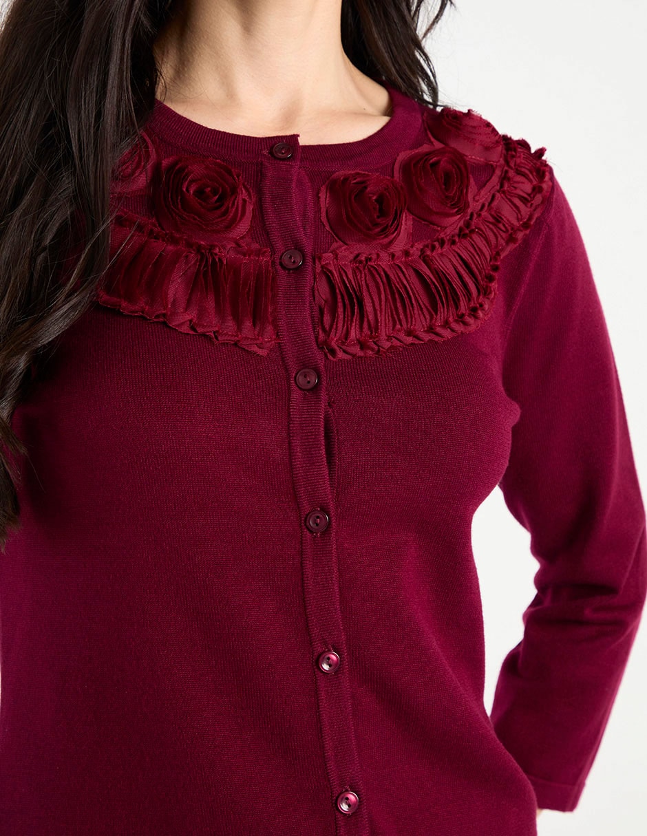 Suéter cuello redondo para mujer 9