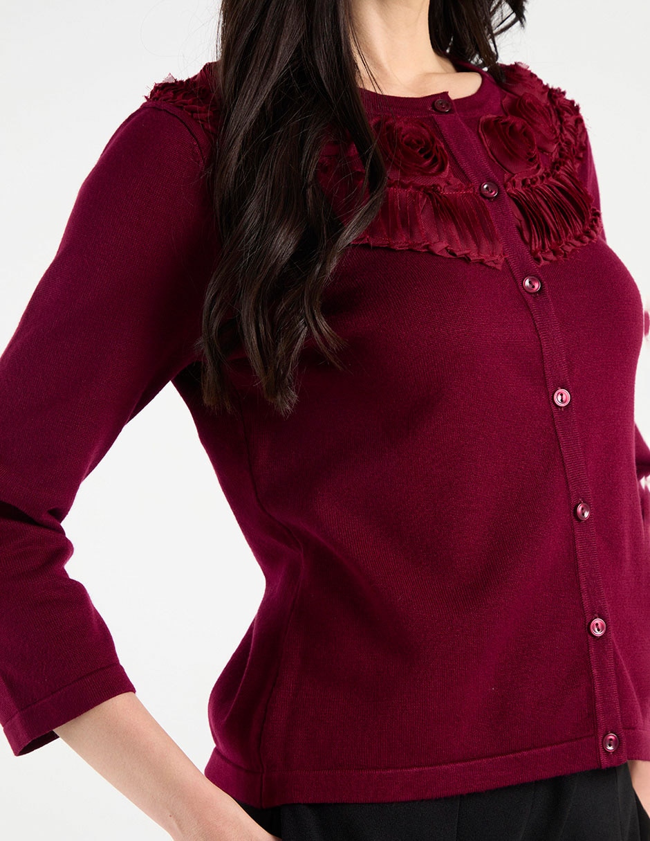 Suéter cuello redondo para mujer 10