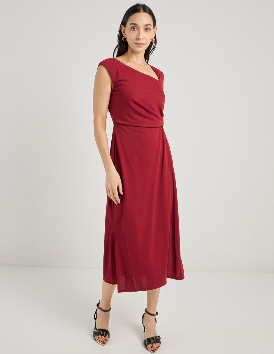 Vestido crop de fiesta escote medio 1