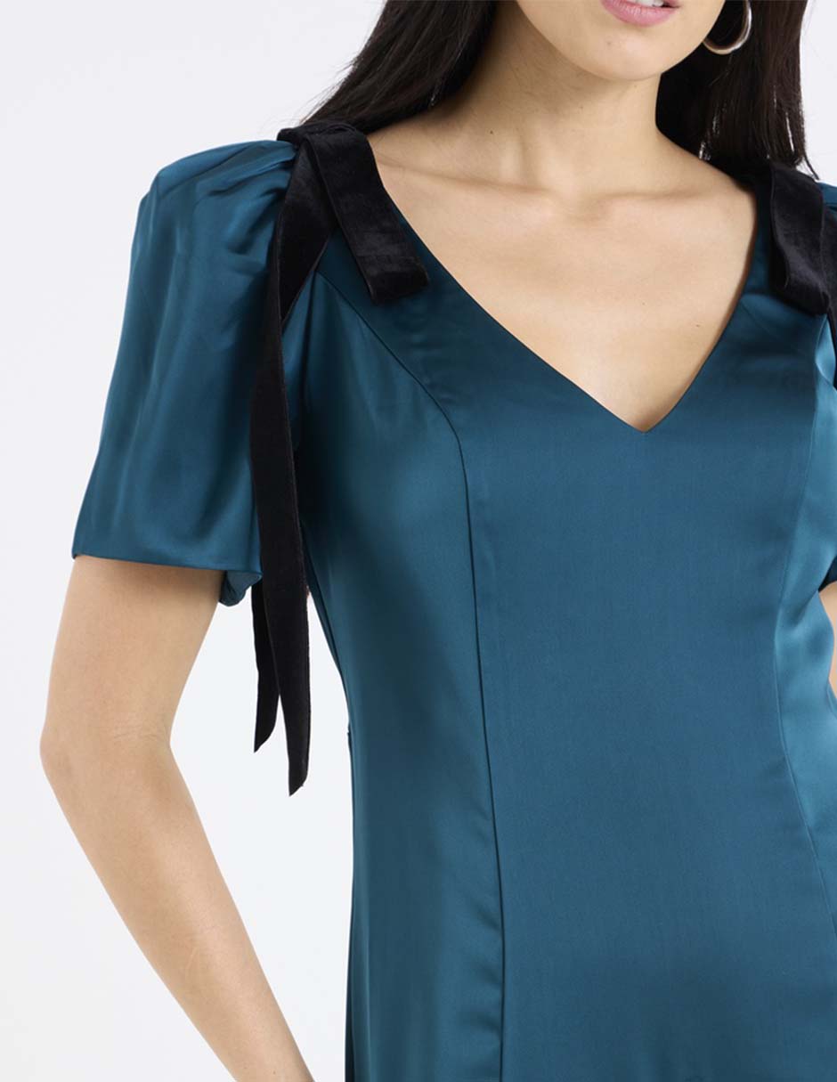 Vestido crop formal para mujer