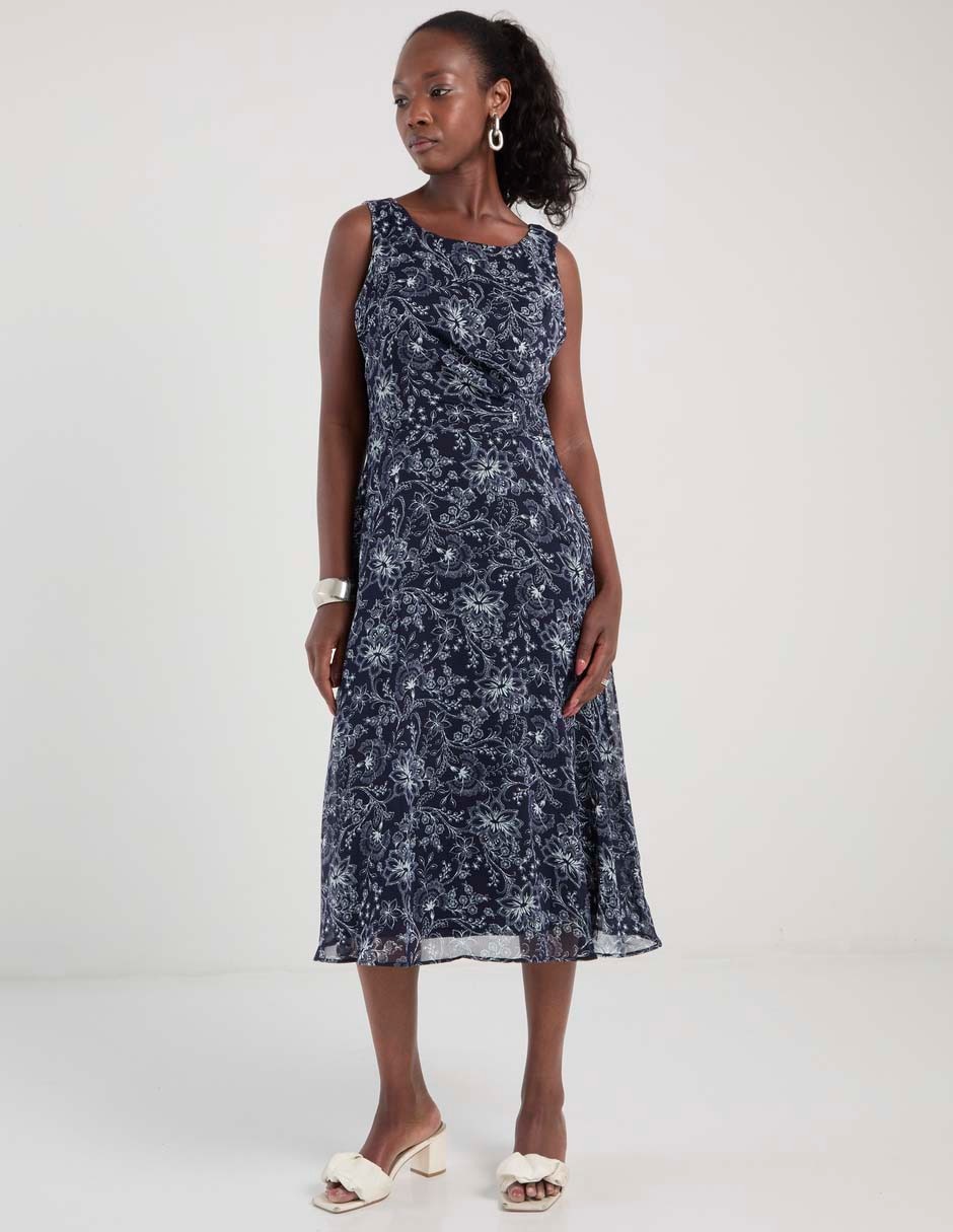 Vestido midi casual para mujer