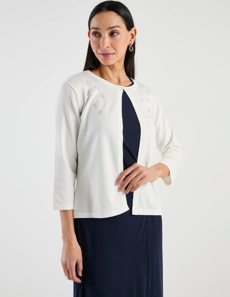Suéter cuello redondo para mujer 7