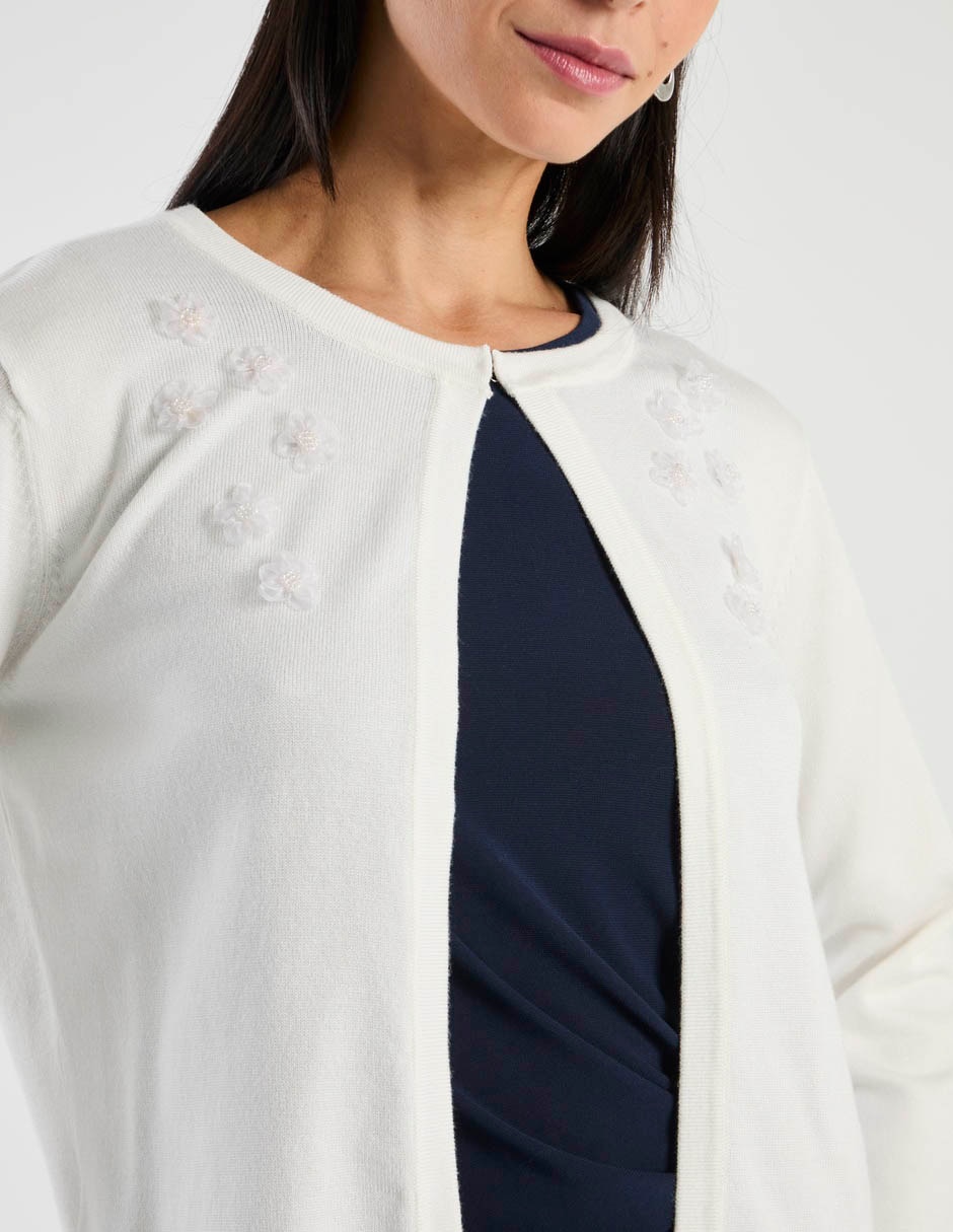 Suéter cuello redondo para mujer 9