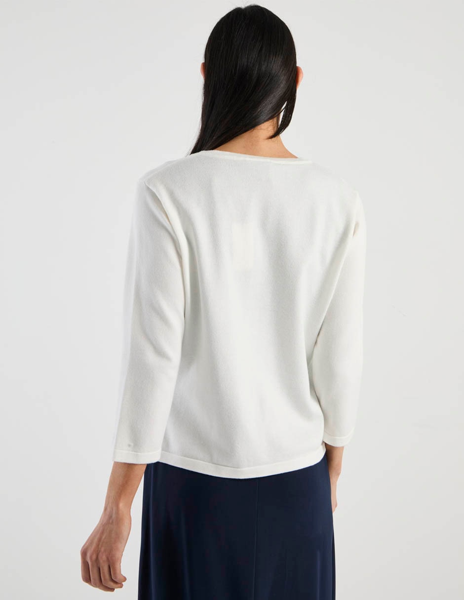 Suéter cuello redondo para mujer 11