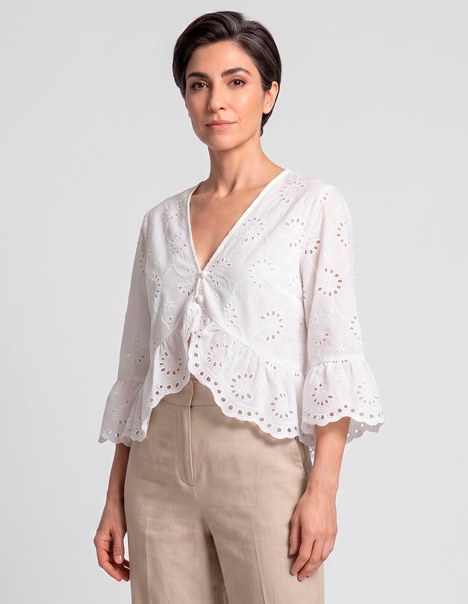 Suéter con escote v para mujer Suéter con escote v para mujer