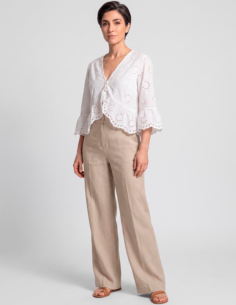 Suéter con escote v para mujer 3