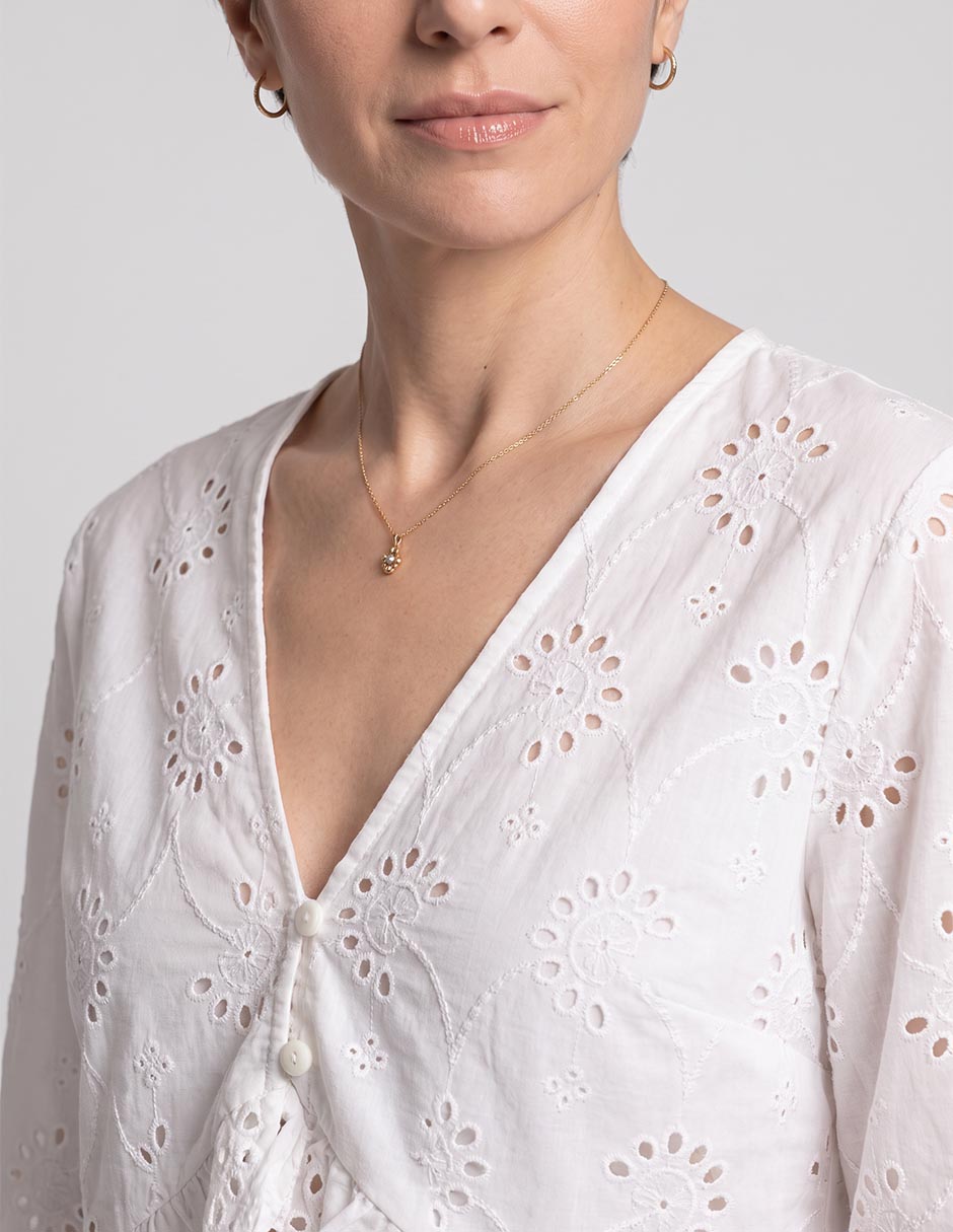 Suéter con escote v para mujer 4