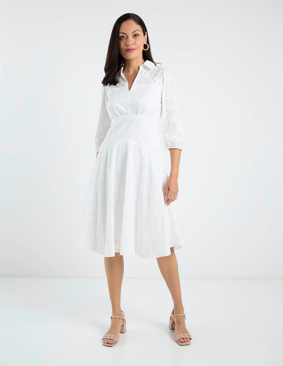 Vestido a la rodilla casual para mujer 1