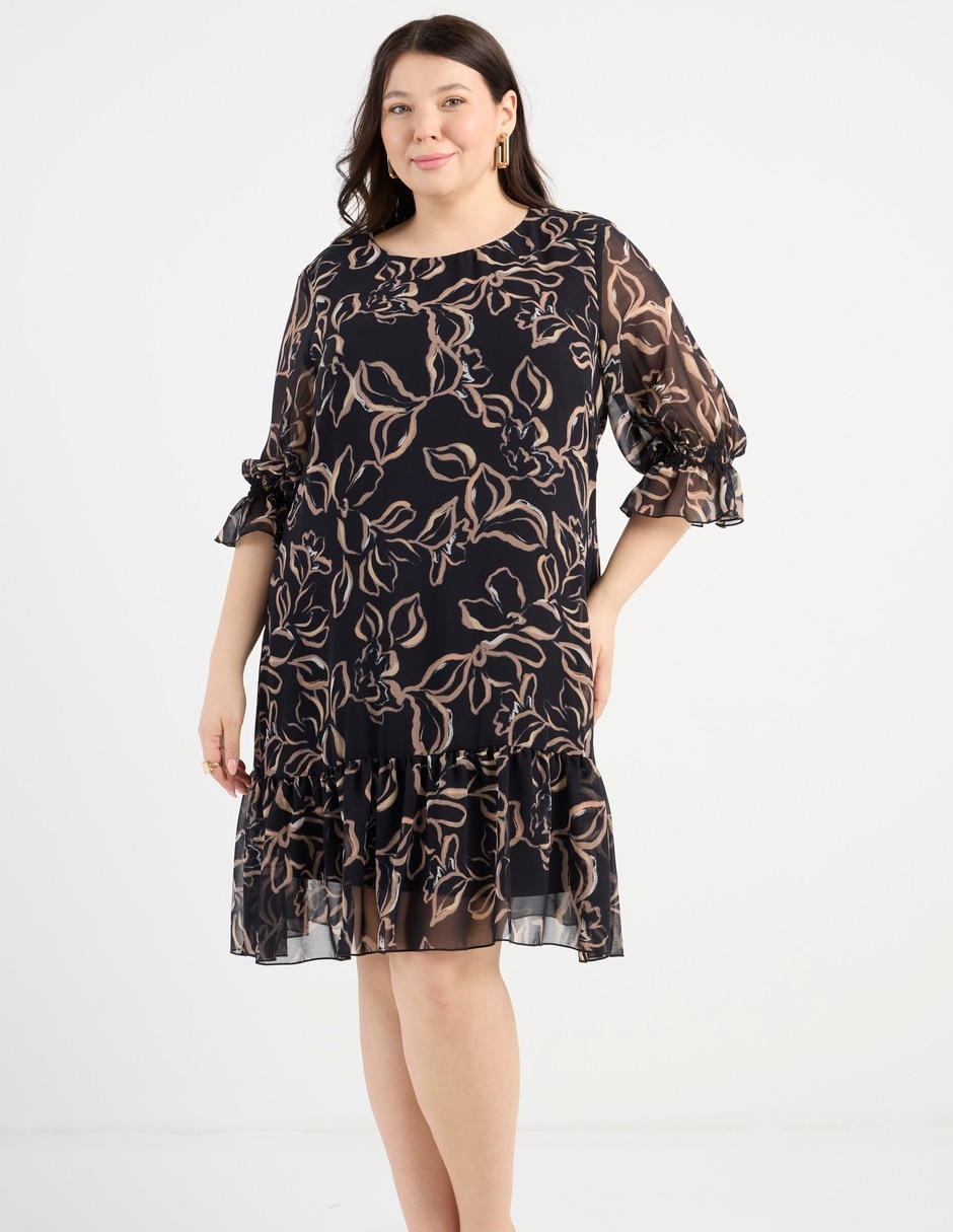 Vestido 3/4 casual para mujer 1