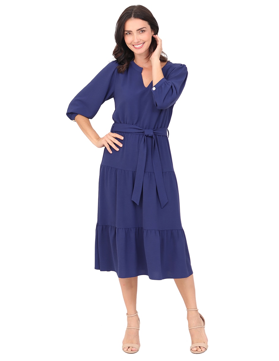 Vestido midi formal para mujer