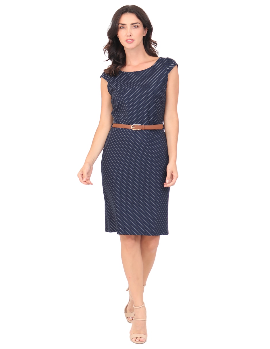 Vestido a la rodilla formal rue de la paix para mujer