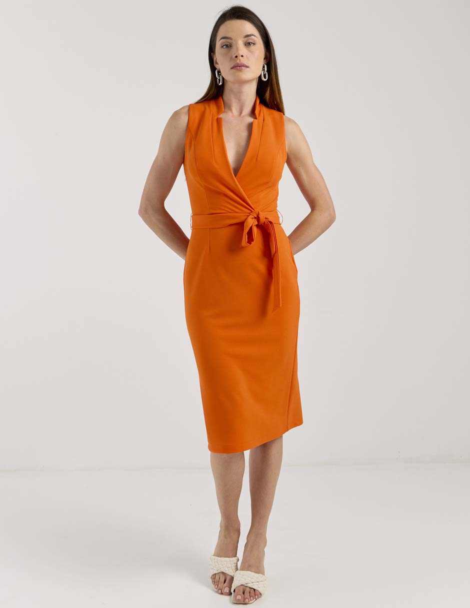 Vestido a la rodilla formal para mujer