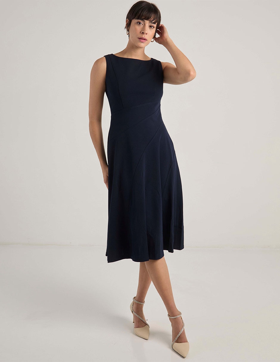 Vestido midi casual Calvin Klein para mujer