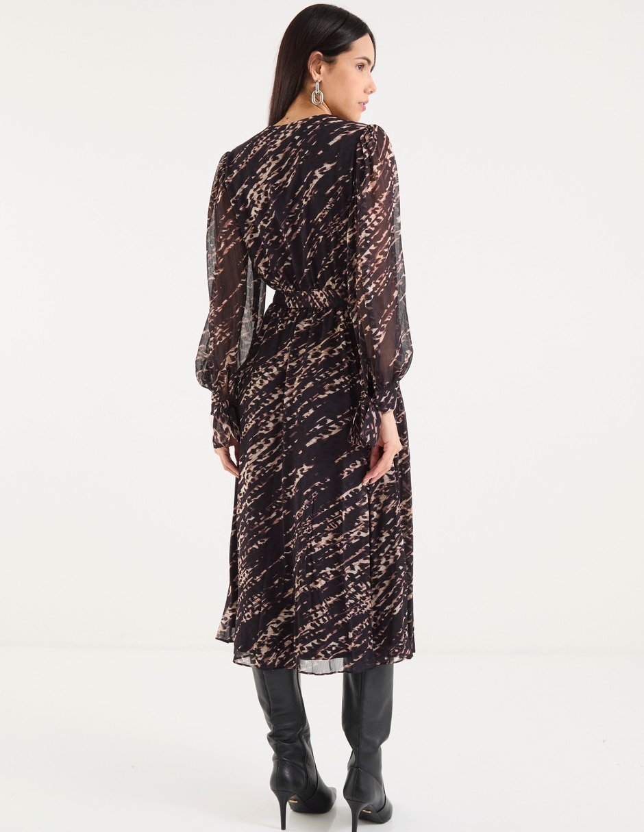 Vestido midi de fiesta escote V 5