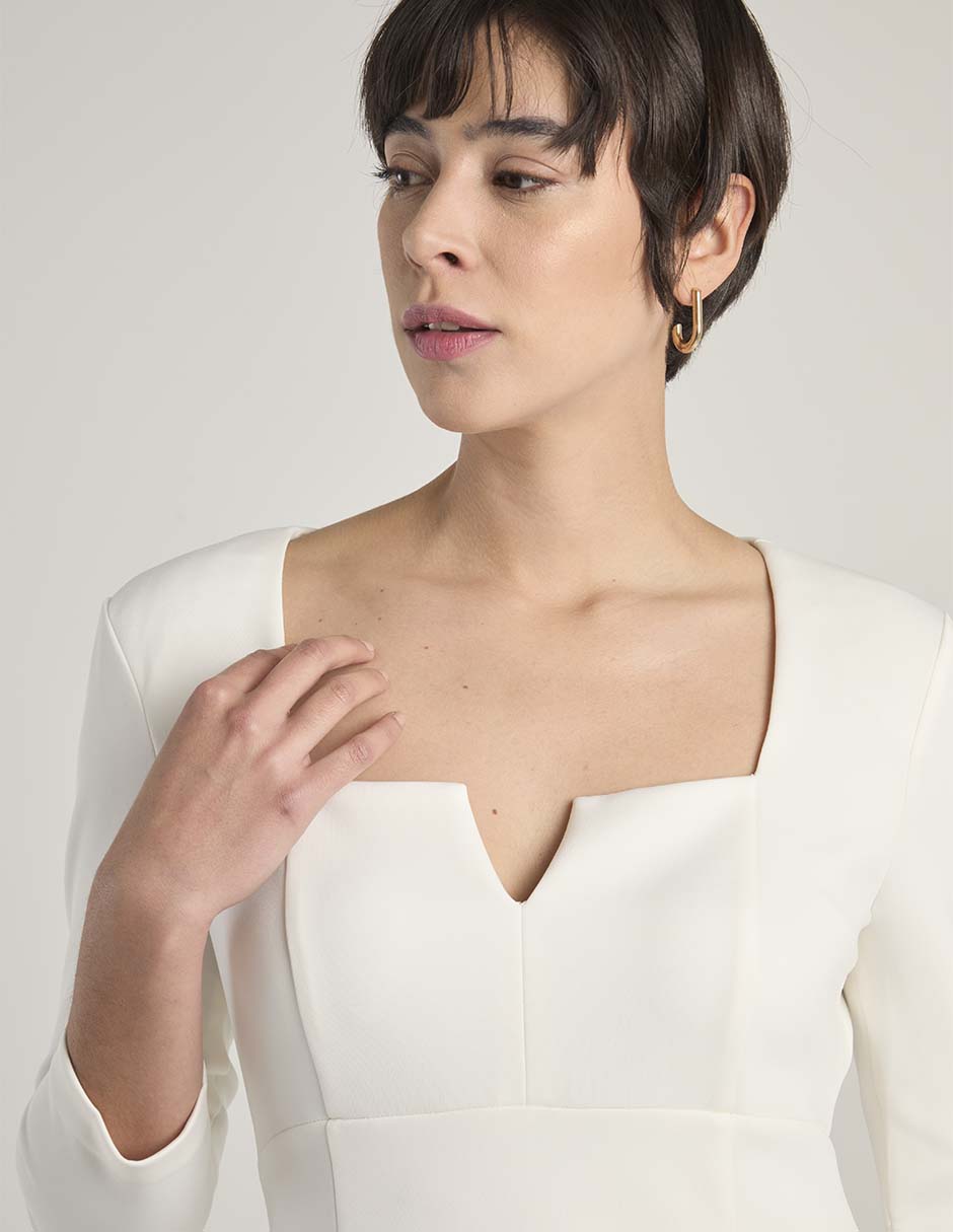 Vestido midi formal Calvin Klein para mujer