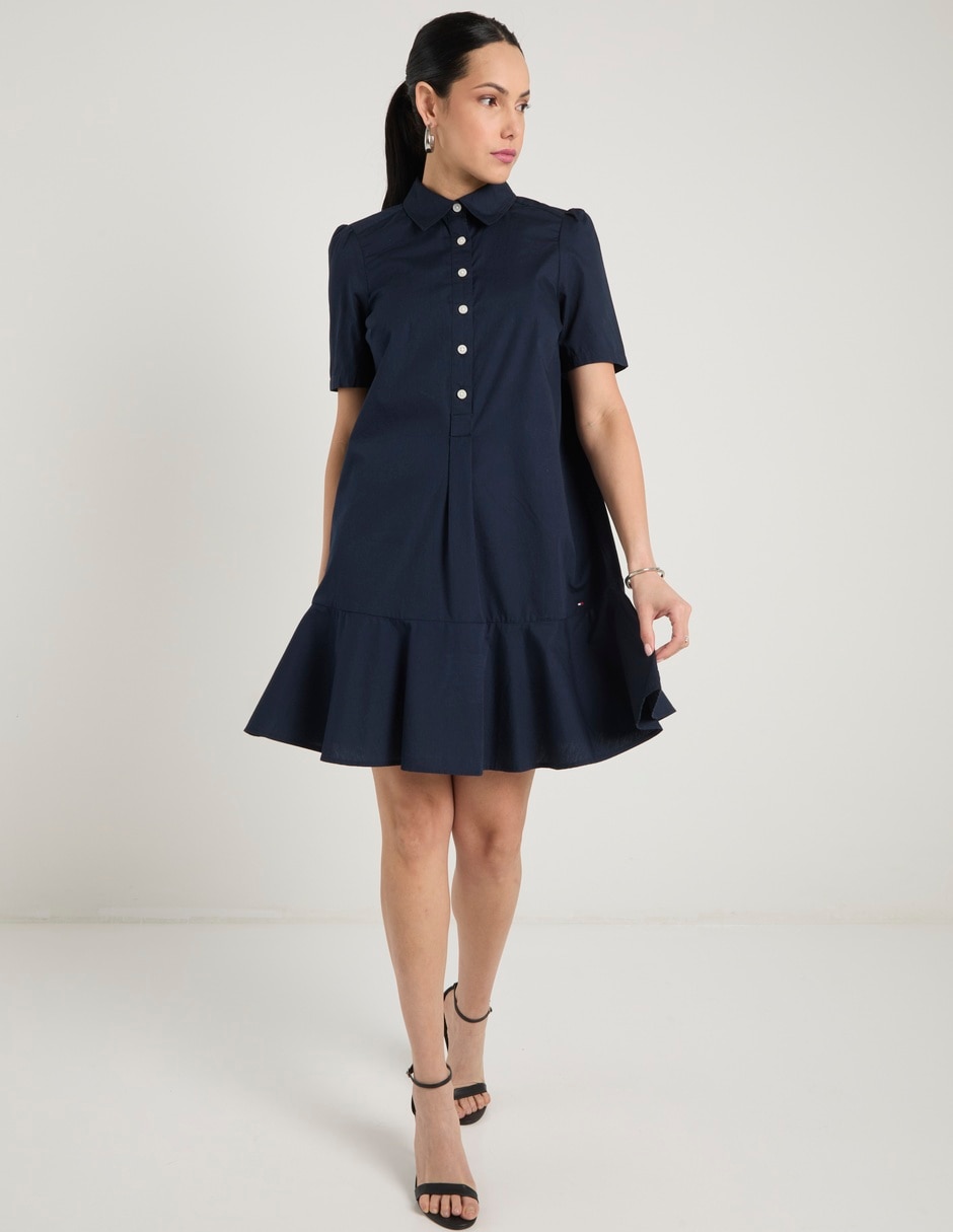 Vestido arriba de la rodilla casual Hilfiger para mujer 2