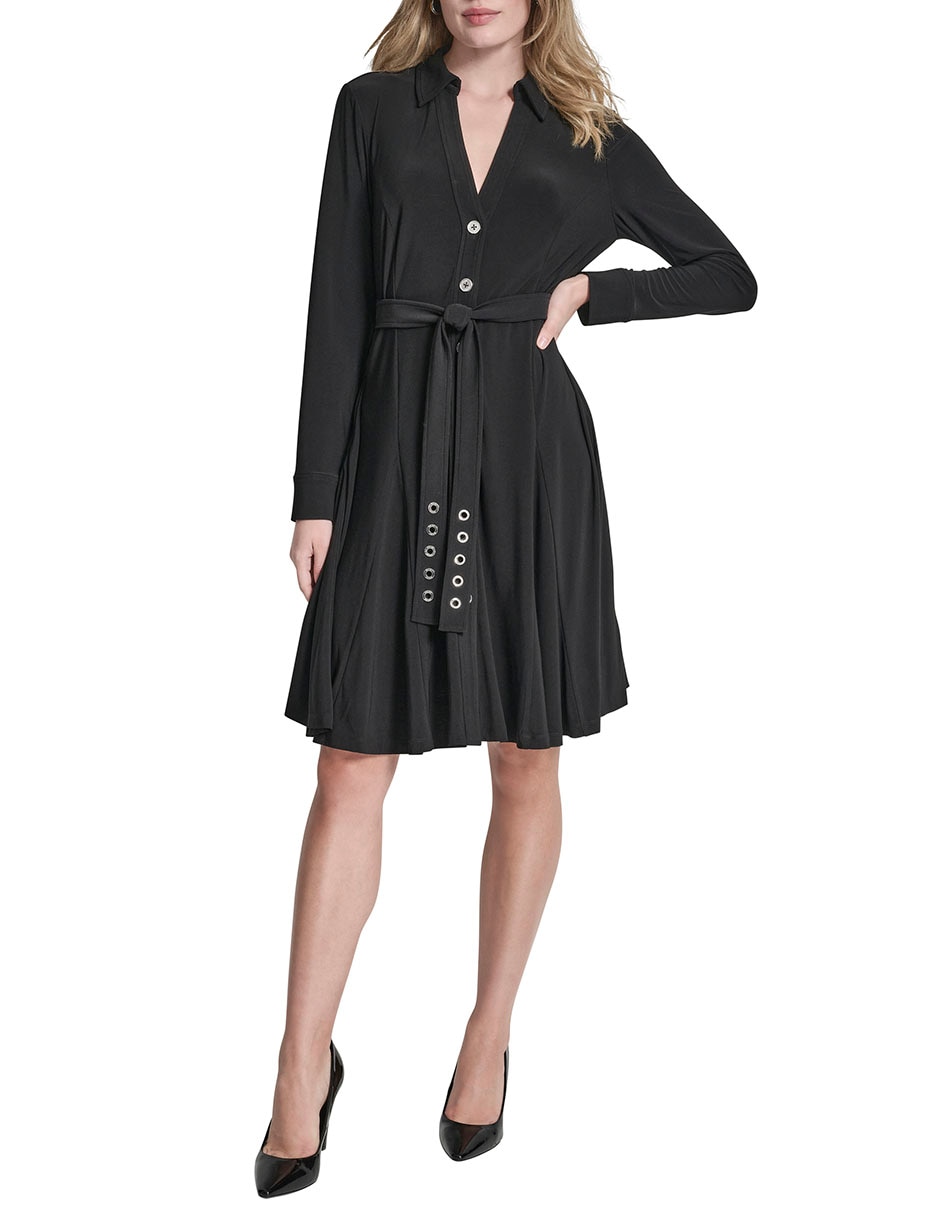 Vestido a la rodilla casual para mujer 9