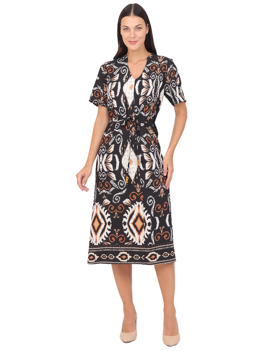Vestido midi casual para mujer Vestido midi casual para mujer