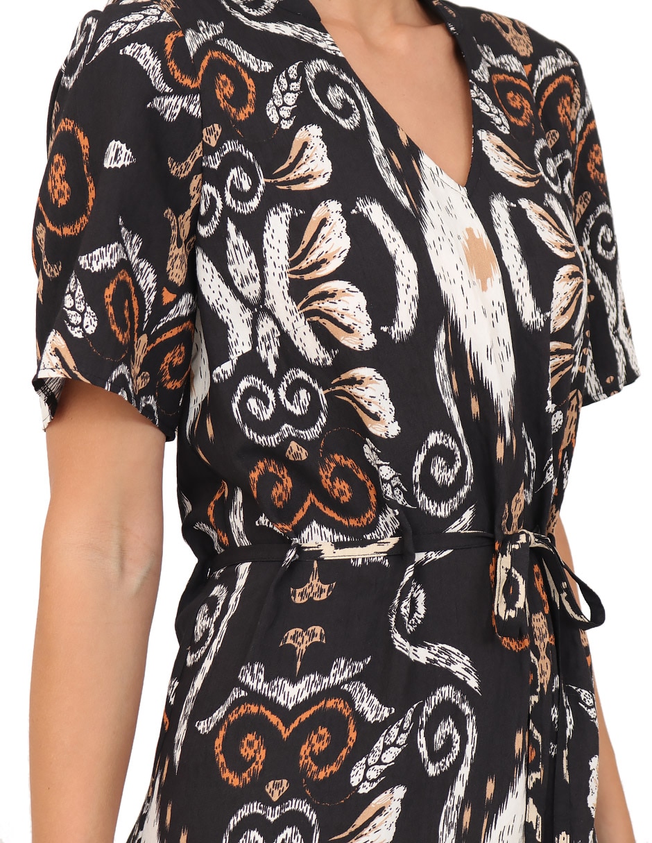 Vestido midi casual rue de la paix para mujer