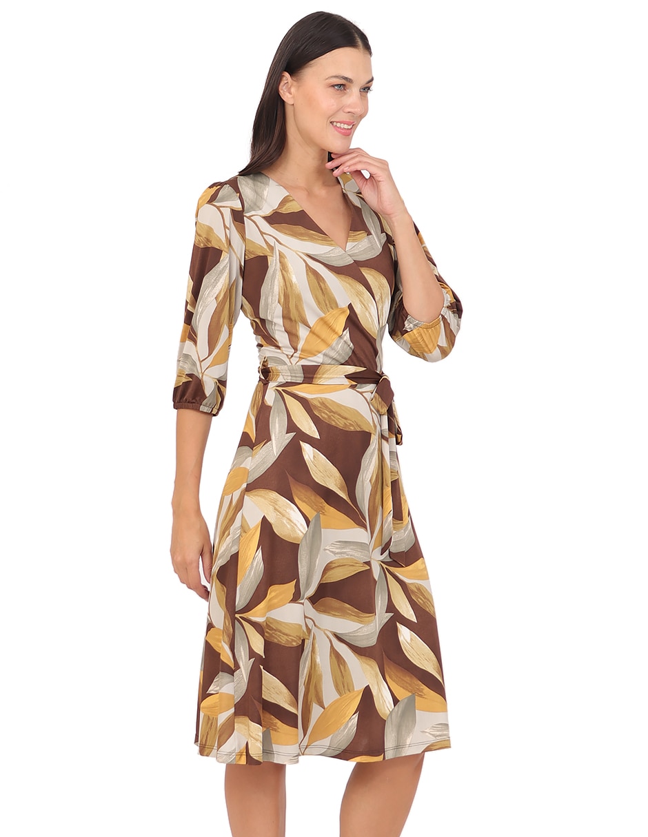 Vestido midi formal familia para mujer 2