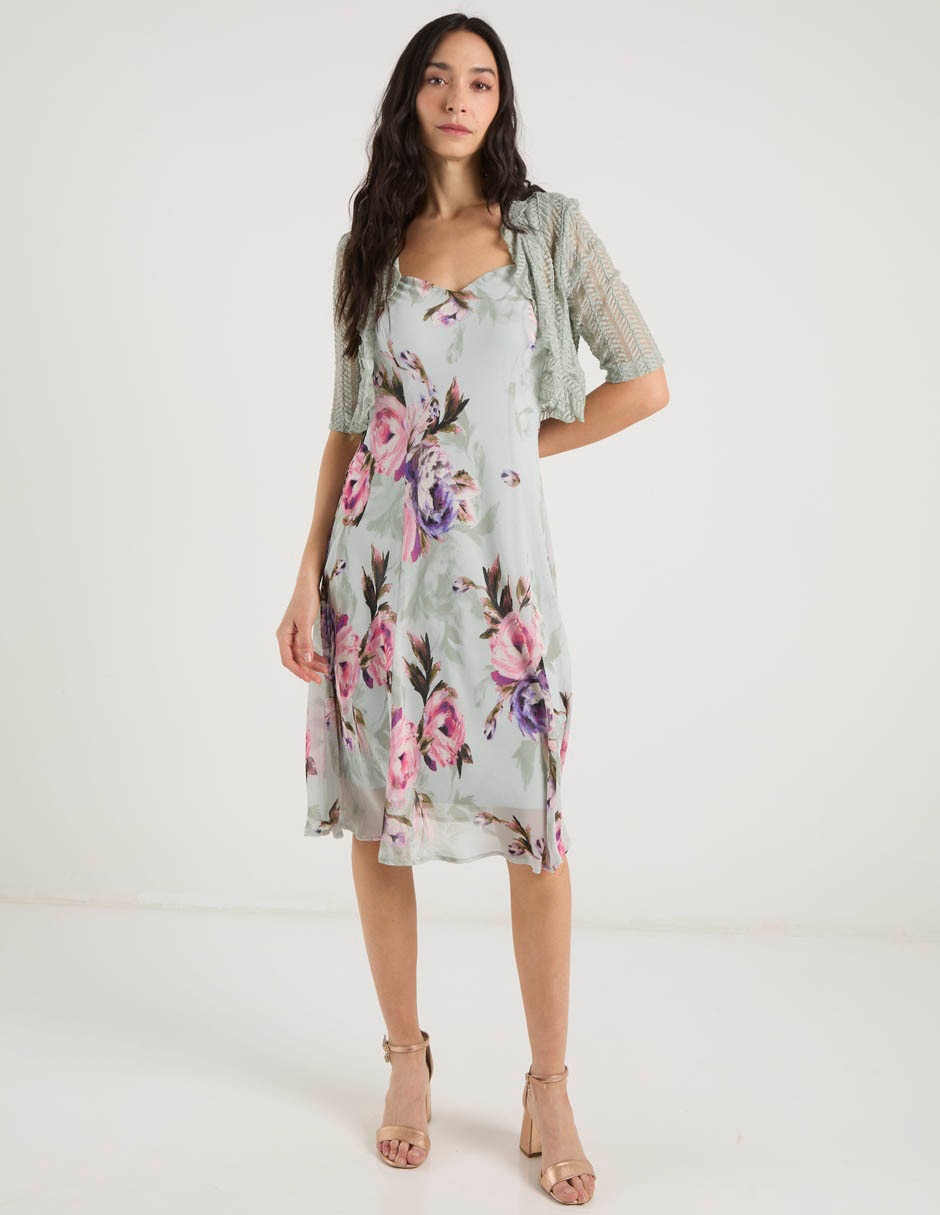 Vestido 3/4 casual para mujer