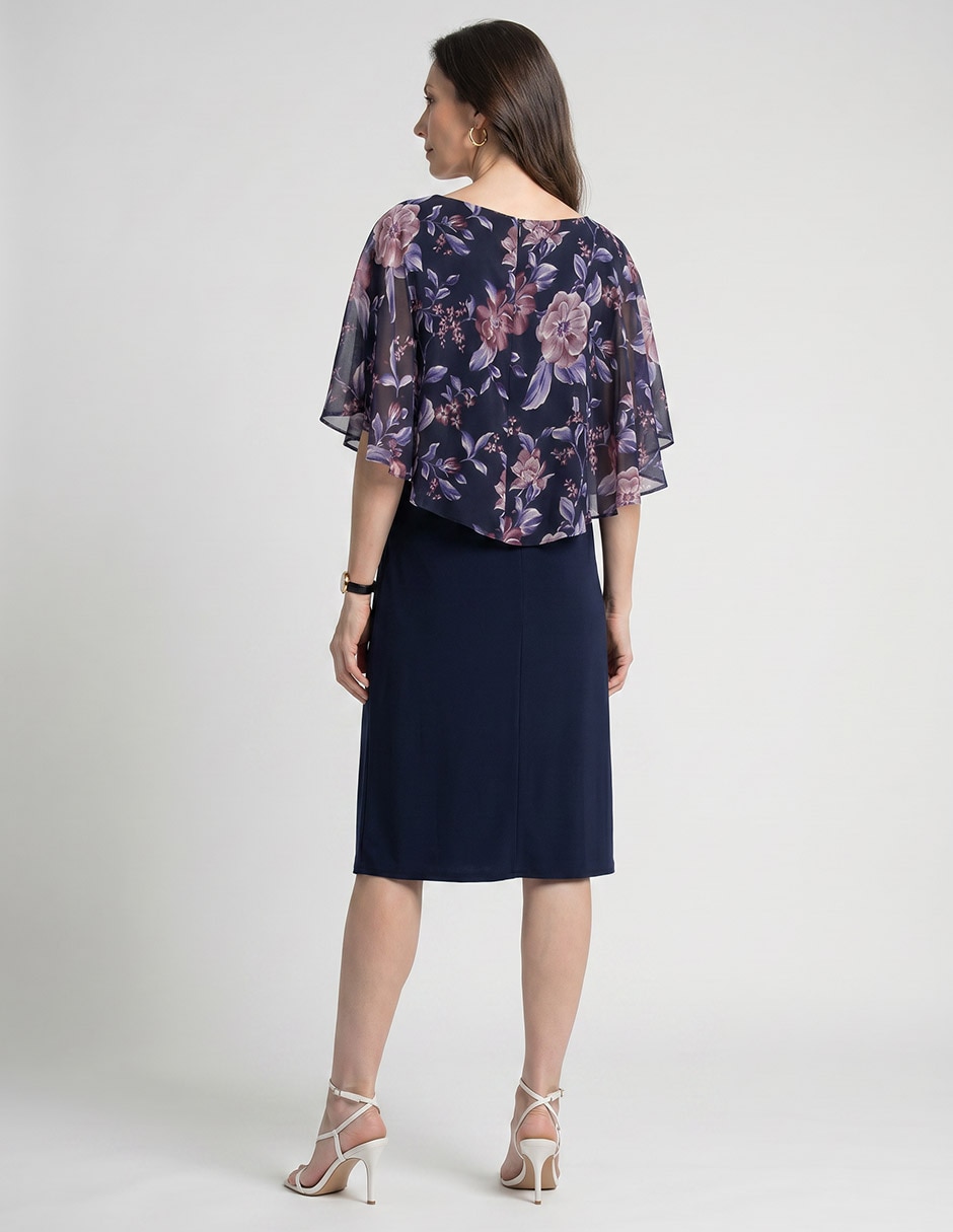 Vestido 3/4 de fiesta connected apparel para mujer 2