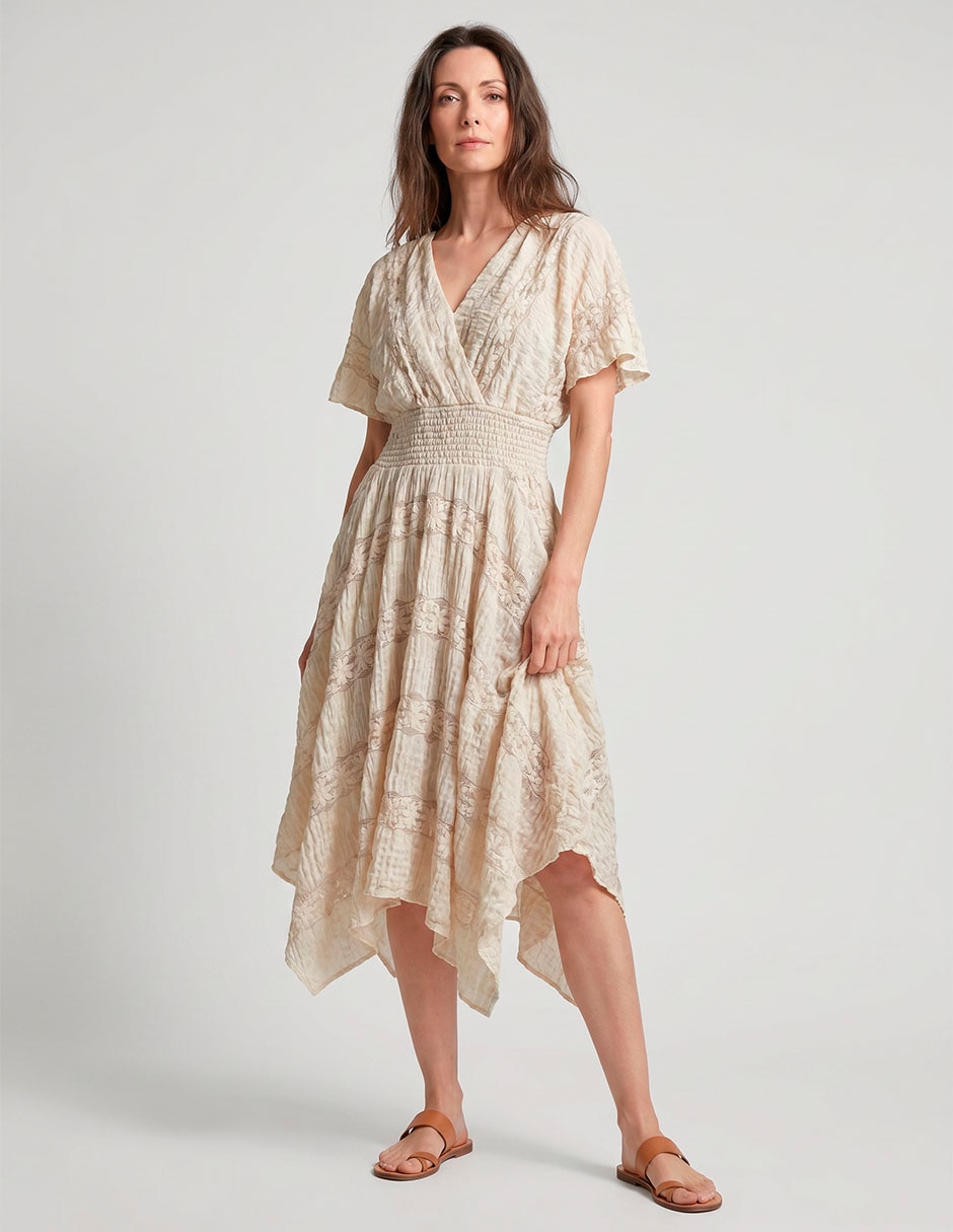 Vestido midi casual para mujer Vestido midi casual para mujer
