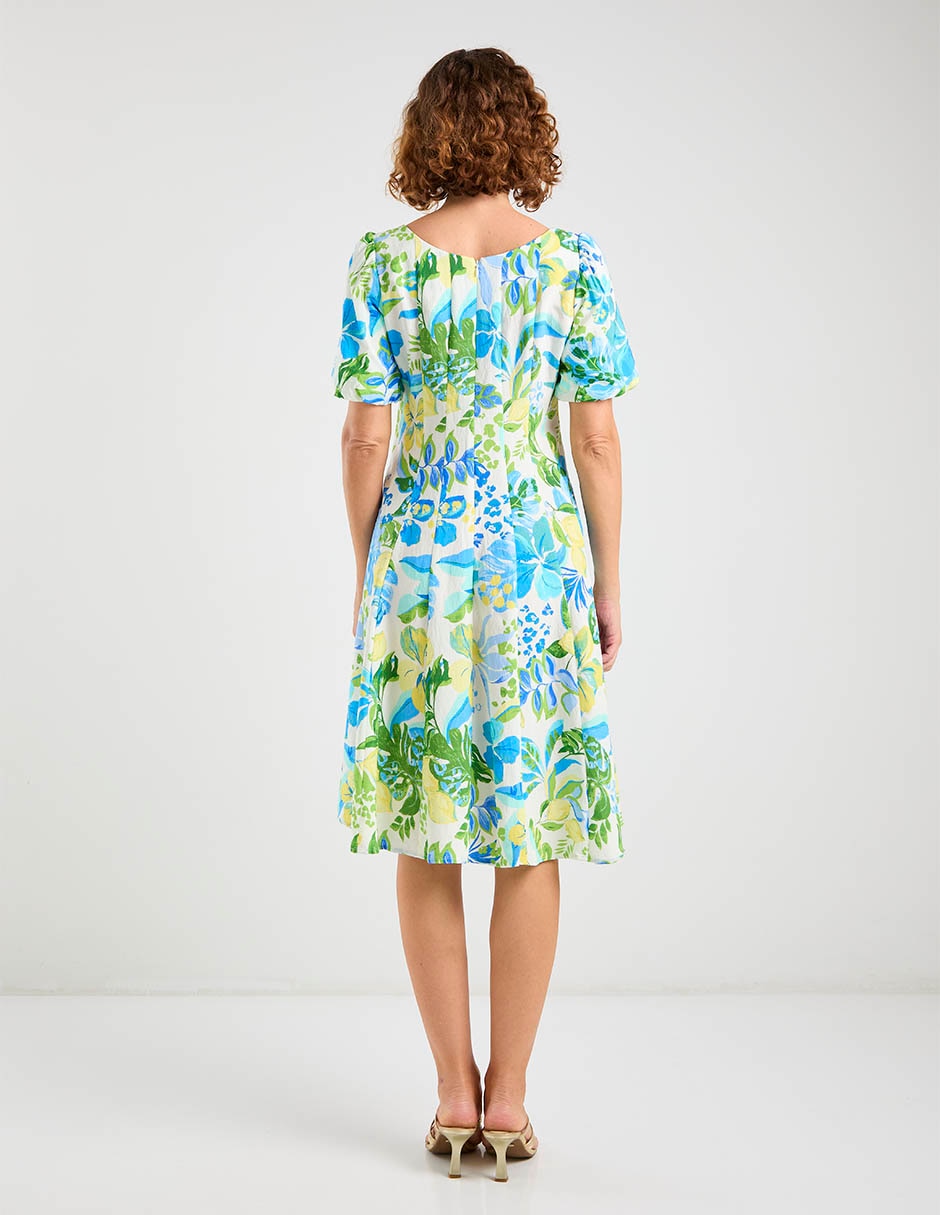 Vestido a la rodilla casual rabbit para mujer