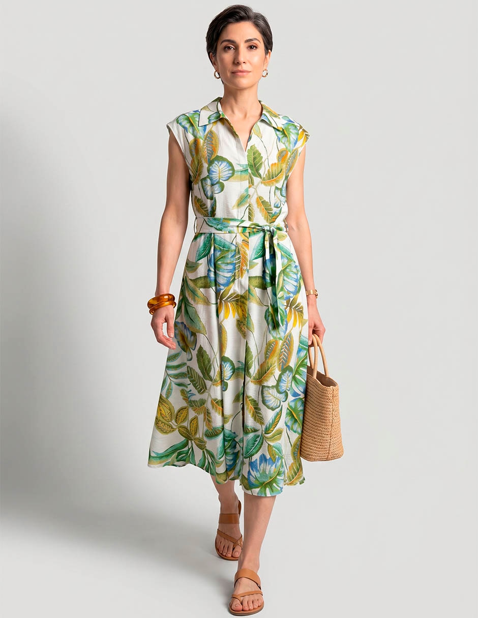 Vestido midi casual para mujer Vestido midi casual para mujer