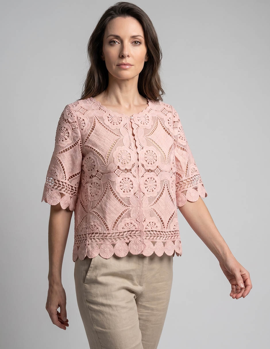 Suéter cuello redondo para mujer