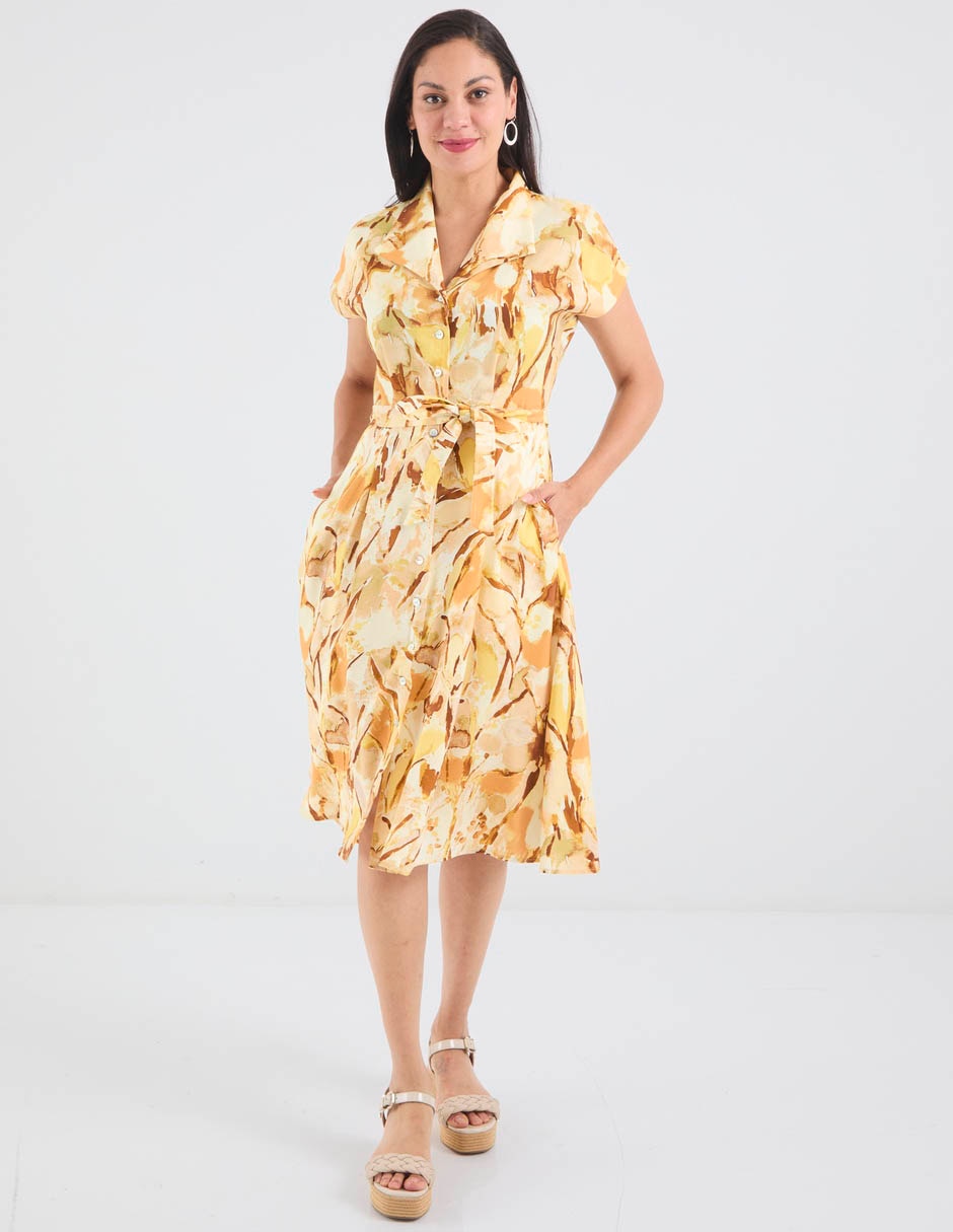 Vestido midi casual rabbit para mujer