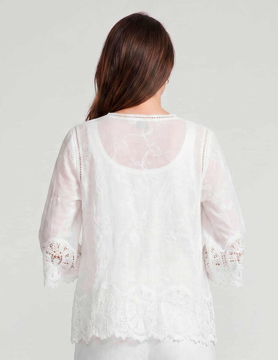 Suéter cuello V para mujer 2