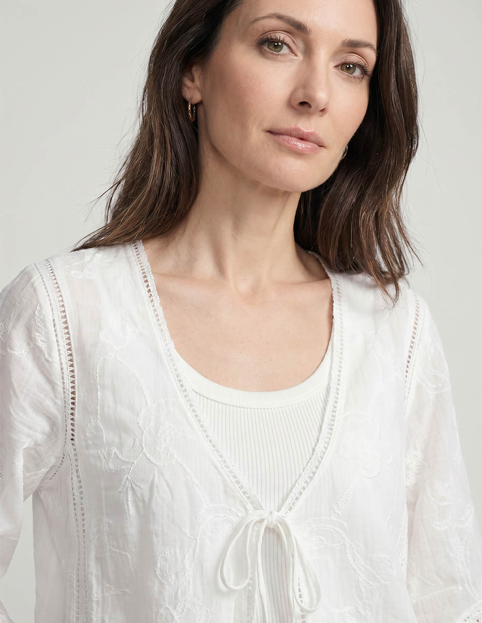 Suéter cuello V para mujer 3
