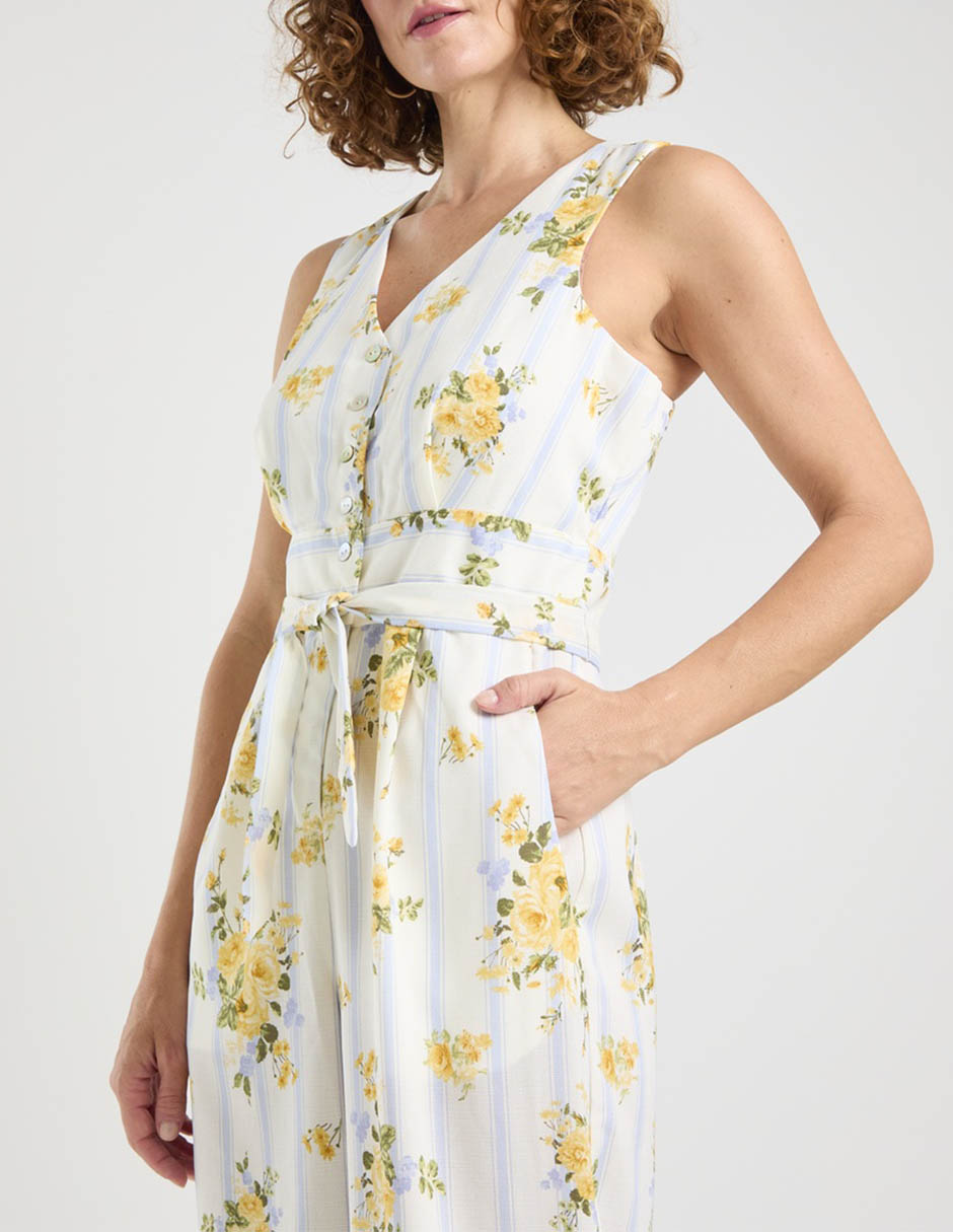 Jumpsuit rabbit estampado floral para mujer