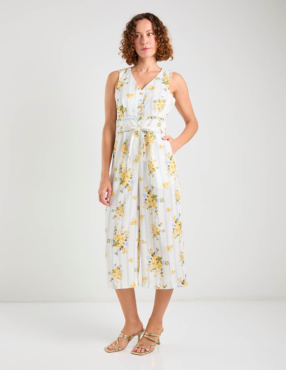 Jumpsuit estampado floral para mujer