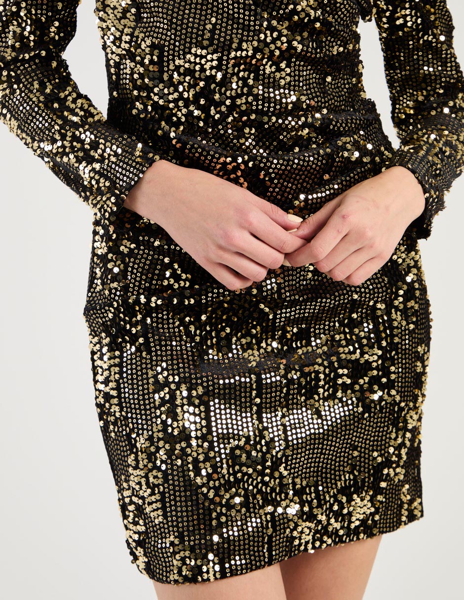 Vestido corto de fiesta escote V 2
