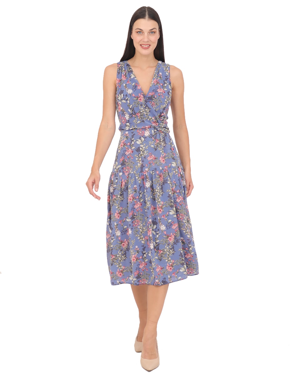 Vestido midi casual rue de la paix para mujer