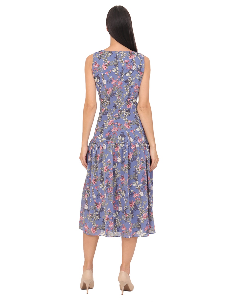 Vestido midi casual rue de la paix para mujer