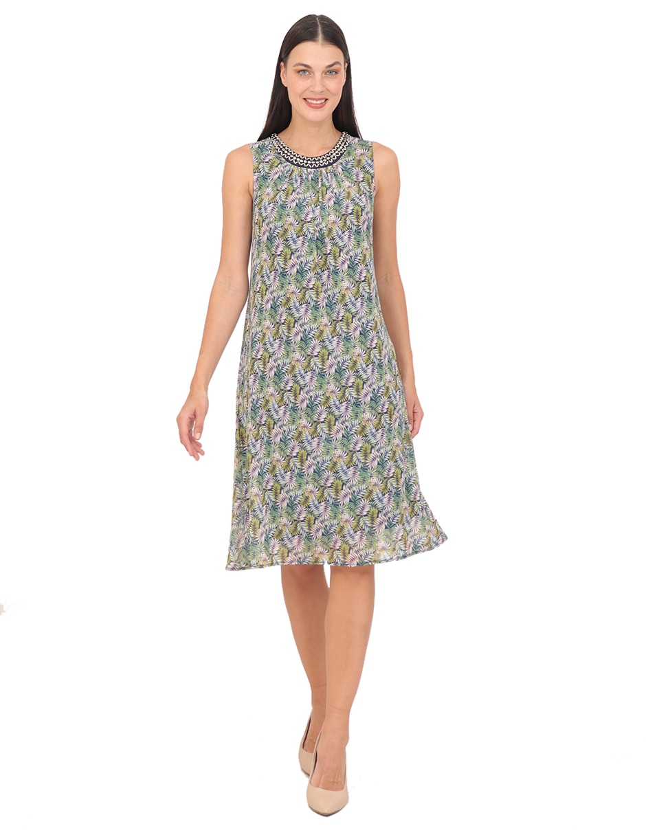 Vestido midi formal rue de la paix para mujer