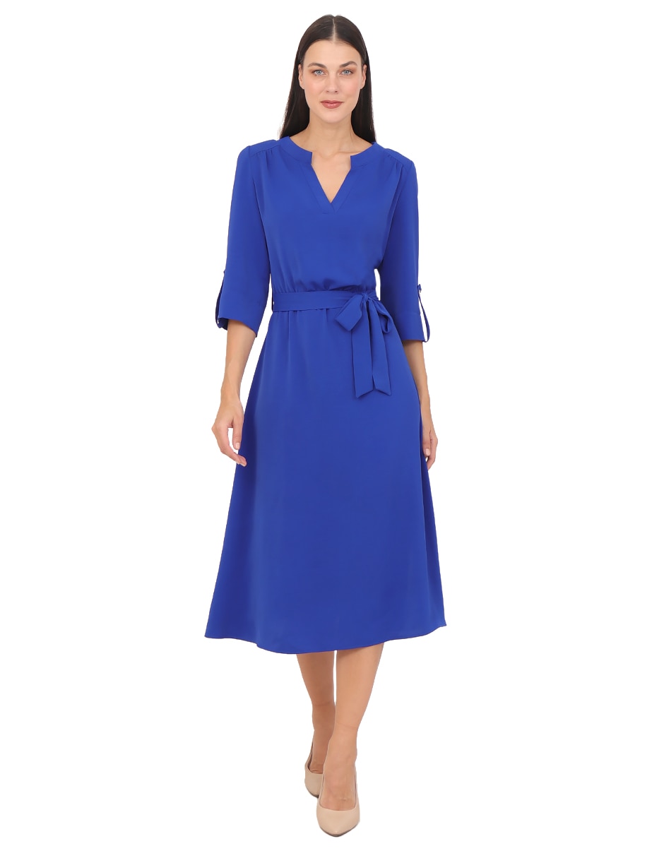 Vestido midi casual rue de la paix para mujer